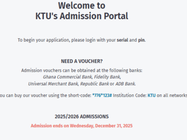 Koforidua Technical University (KTU) 20252026 Academic Year Admissions
